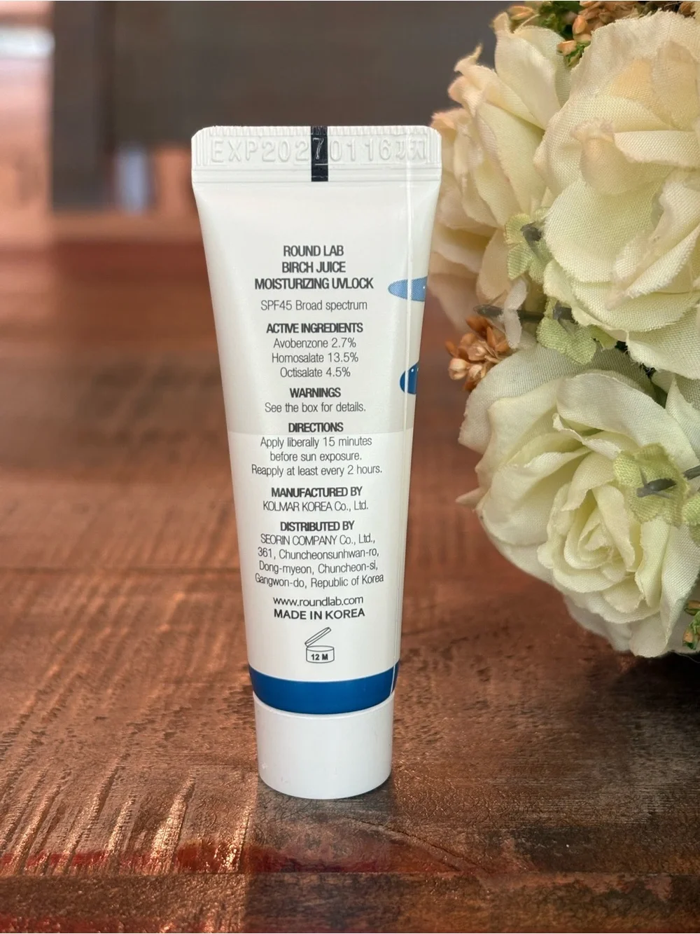 NEW Round Lab BIRCH JUICE Moisturizing UVLOCK Sunscreen with SPF 45 Mini!